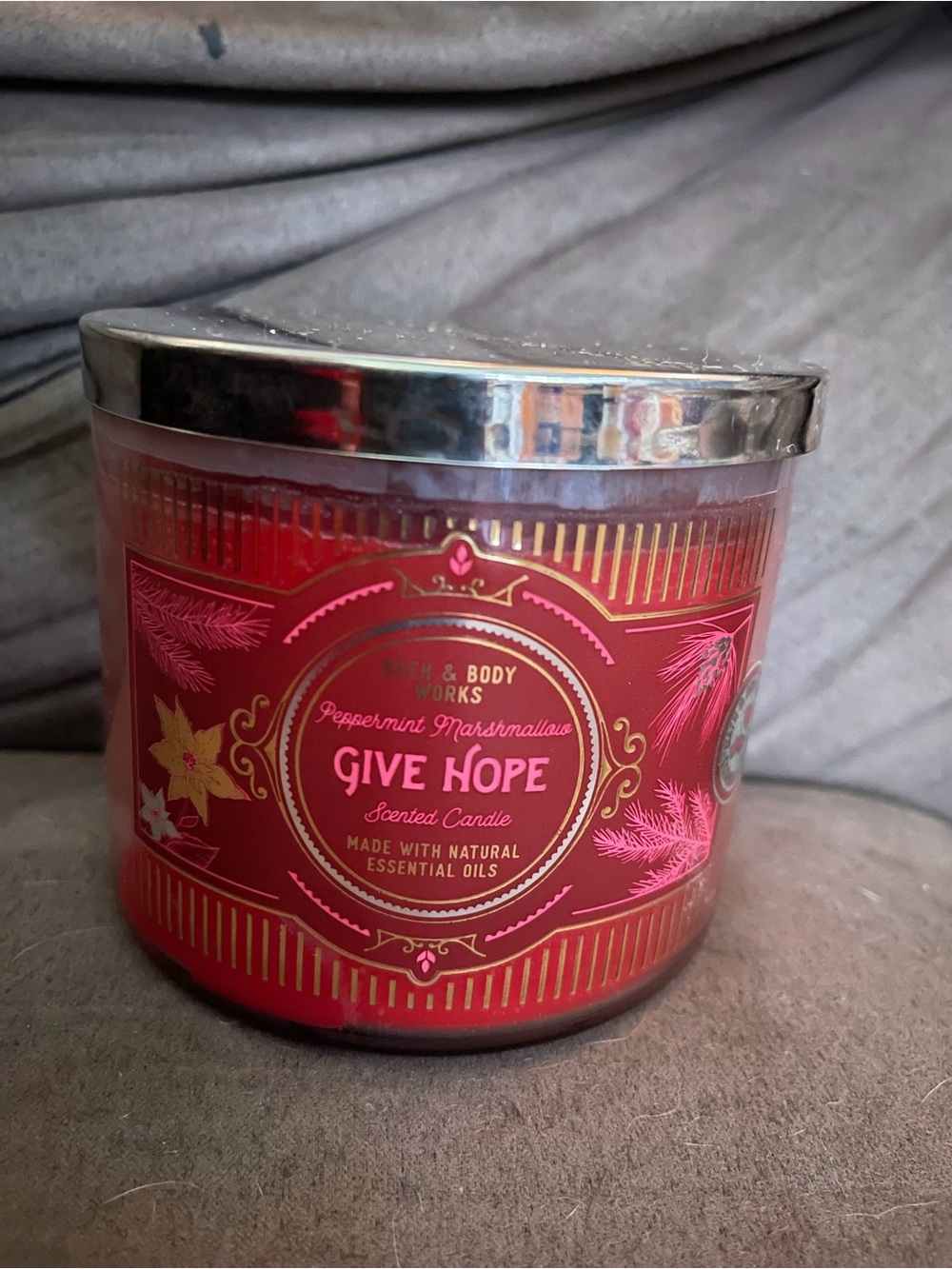 Bath and body works Peppermint Marshmallow candle